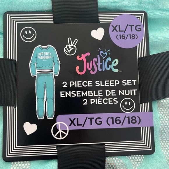 💕3/$20💕 NWT. Justice Girls Fleece Long Sleeve Top and Jogger Pant, 2-piece - Picture 2 of 8
